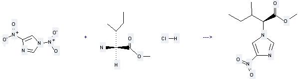 Methyl L-isoleucinate hydrochloride can be used to produce 3-methyl-2-(4-nitro-imidazol-1-yl)-pentanoic acid methyl ester